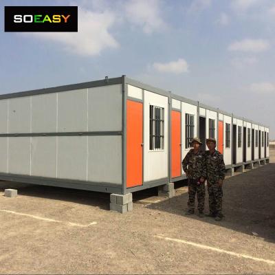 costruzione temporanea casa container per campo di lavoro