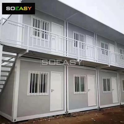 Installazione semplice della casa container flat pack con struttura in acciaio casa container modulare con prezzo di fabbrica
