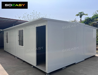 Casa container espandibile pieghevole SOEASY design con 2 camere da letto e 1 bagno per il campo minerario